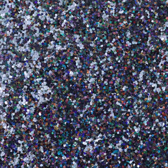 16 Pack: Black Chunky Polyester Glitter by Recollections™